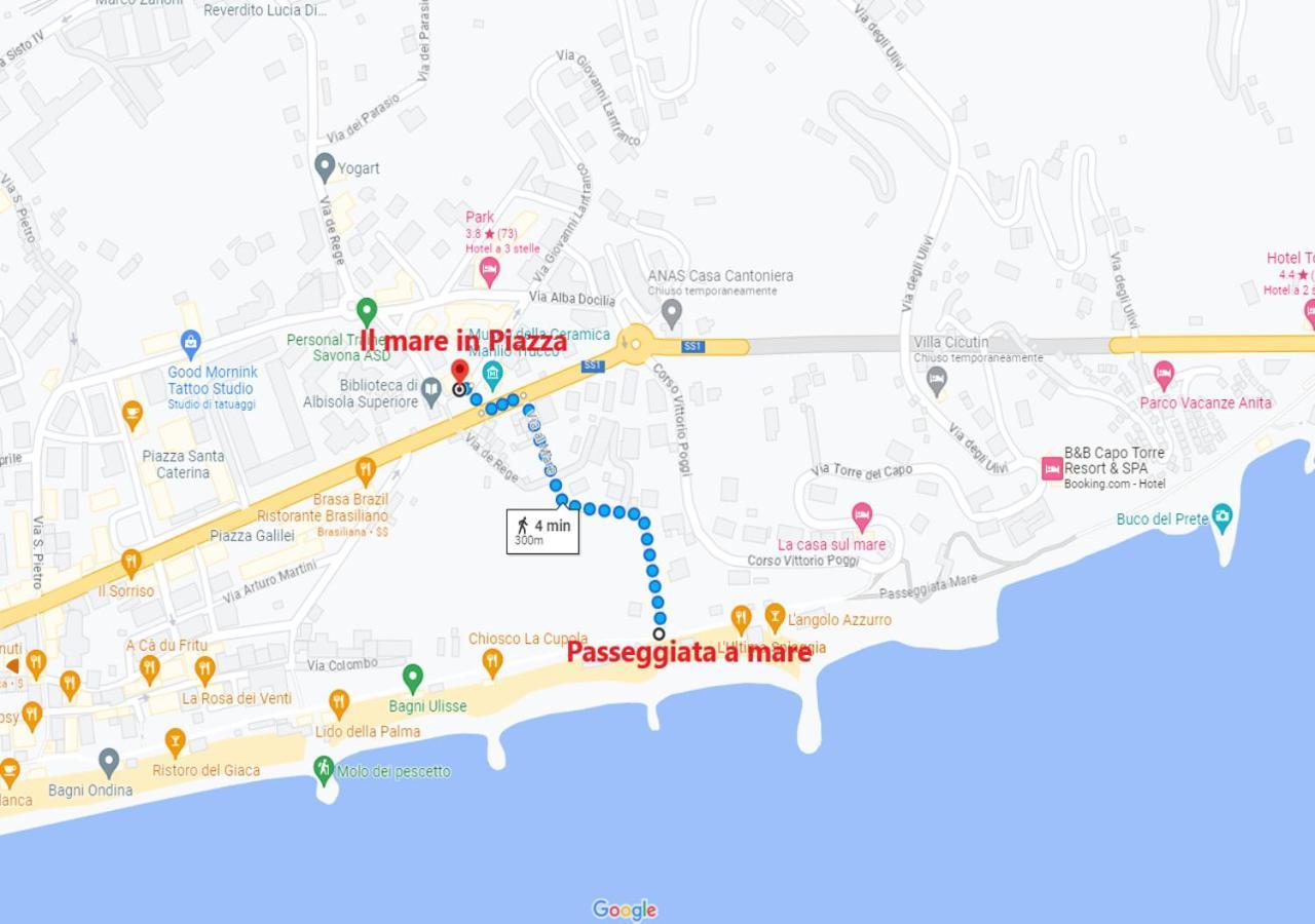 上阿尔比索拉Il Mare In Piazza公寓 外观 照片